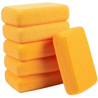Blue Panda 6 Pack Synthetic Sponges Sponges for Painting, Pottery, Clay, Arts and Crafts, 7.5 x 2 x 5 In