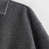 Coolmee Women's Cropped Wool Jacket Plain Zipper Short Pea Coats Fall Winter Trendy Tweed Jackets - 2 of 4