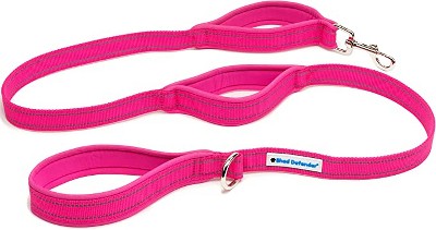 Shed Defender Shock Absorbing Bungee Leash - Three Padded Traffic Handles, Stretches from 4-7 ft.