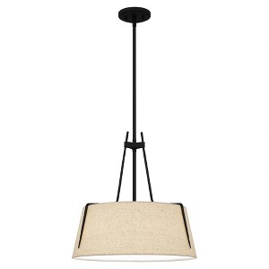 Quoizel Lighting Leona 3 - Light Pendant in  Matte Black - 1 of 4