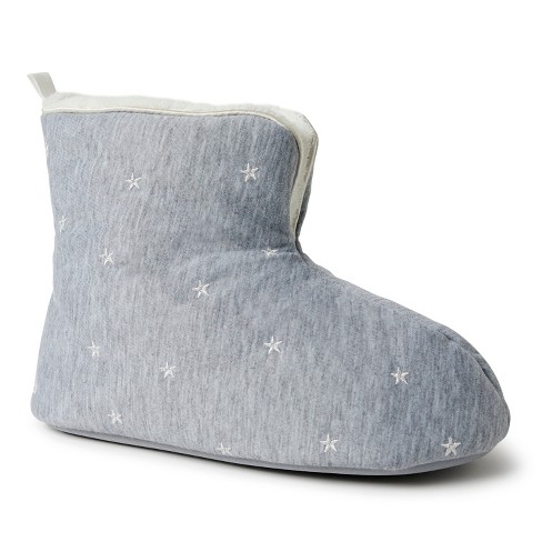 Dluxe By Dearfoams Women's Dolly Felted Bootie Slippers - Gray Xl : Target