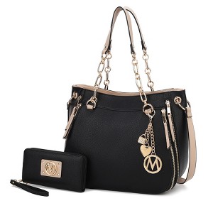 MKF Collection Lina Vegan Leather Shoulder Bag and Wallet by Mia K - 1 of 4