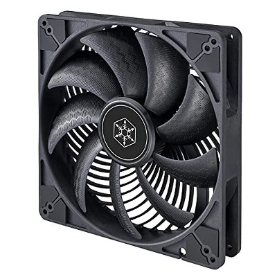 SilverStone Technology   Air Penetrator Computer Case Cooling Fan180x180x32mm PWM 0 to 1200rpm Dual ball bearing Air Penetrator Frame Black Color
