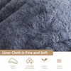 MAXYOYO 3 in 1  Giant Fur Bean Bag Chair - Round Fluffy Bean Bag for Adult, Dark Grey - 3 of 4