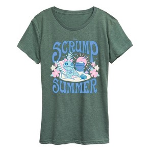 Women's - Lilo and Stitch - Scrump Summer Short Sleeve Graphic T-Shirt - 1 of 4