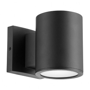 Quorum Lighting Cylinder LED Wall Mount, 1 Light, Noir Finish - 1 of 1