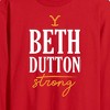 Men's - Yellowstone - Beth Dutton Strong Long Sleeve Graphic T-Shirt - 2 of 4