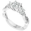 Pompeii3 1 1/4Ct Diamond & Moissanite Accent Engagement Ring in 10k Gold - 4 of 4