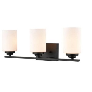 Millennium Lighting Durham 3 - Light Vanity in  Matte Black - 1 of 2