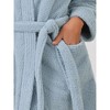 cheibear Women's Fuzzy Fluffy Robe Plush Bathrobe Fleece Winter Warm Thick Self Tie Long Bathrobe for After Shower Spa Bath - 4 of 4