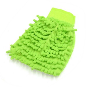 Unique Bargains Car Vehicle Cleaning Microfiber Chenille Mitten Glove Brush Cleaner Green 1 Pc - 1 of 4