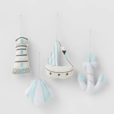 4pk Coastal Icons Christmas Tree Ornaments - Wondershop™