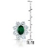 Guili Floral GV Sterling Silver White Gold Plated Flower Stud Earrings with Colored Cubic Zirconia – Glow, Petal Spark & Bloom Shine Variations - 3 of 4