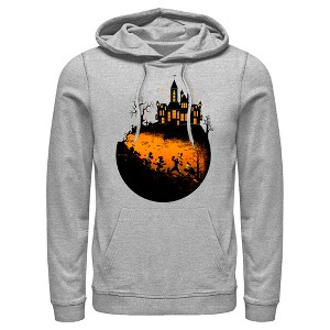 Men's Mickey & Friends Halloween Haunted Mansion Pull Over Hoodie - 1 of 4