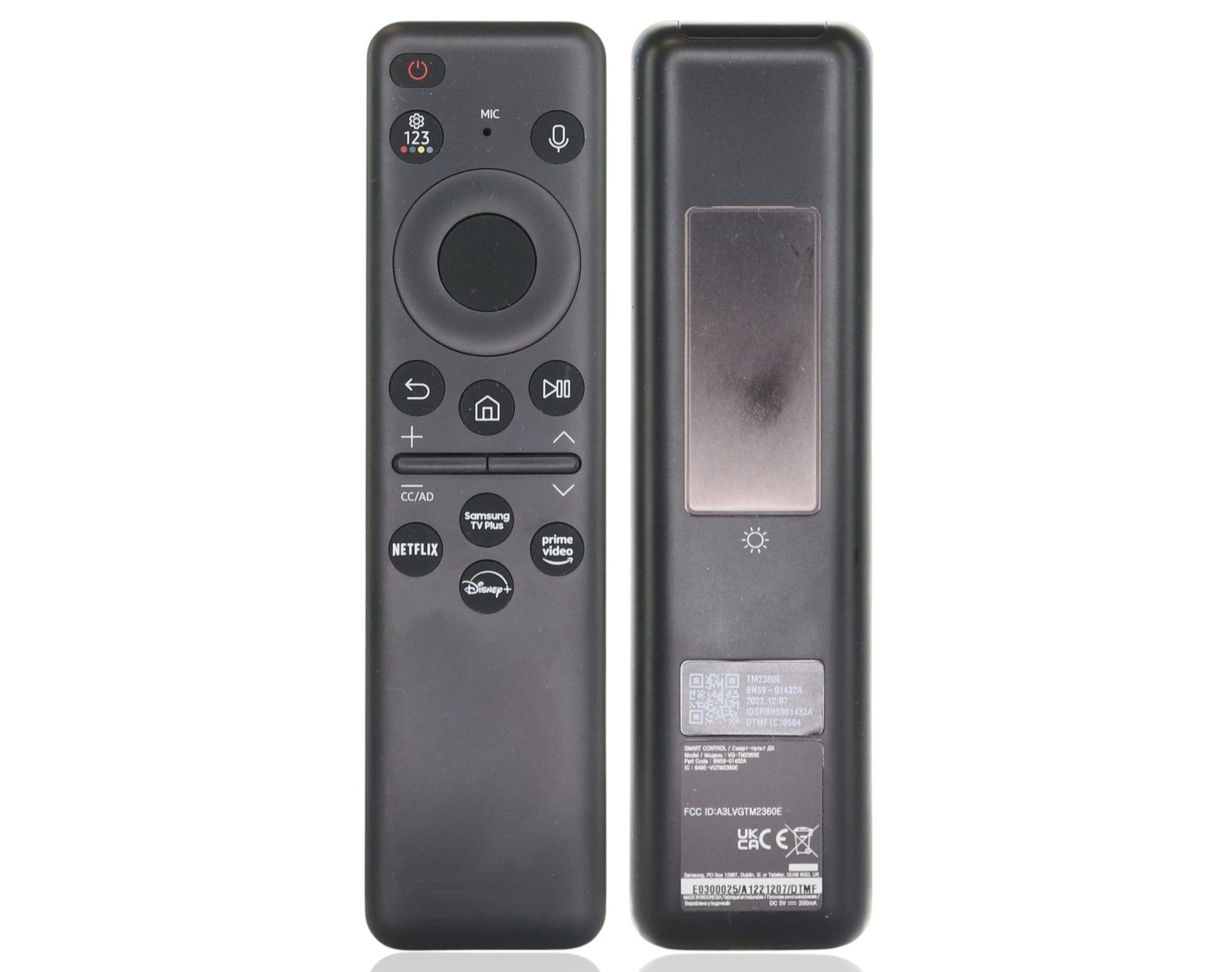 Dan's Originals BN59-01432A / TM2360E 2023 SOLAR SMART TV Remote Control fo Samsung TV BN5901432A