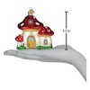 Old World Christmas Blown Glass Ornament for Christmas Tree, Mushroom House - 4 of 4