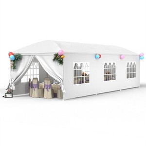 FDW Party Tent Portable Outdoor Canopy Tent Sturdy  Easy Assembly Outdoor Tents for  Wedding Partfor Camping Shelter BBQ Cater Events Beach - 1 of 4