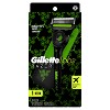 GilletteLabs Limited Black Men's 5 Blade Reusable Razor Handle with Refill and Case - 2 of 4