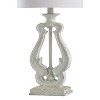 Robert Table Lamp Distressed White - StyleCraft: Polyresin, Linen Shade, Adjustable Head Tilt - 4 of 4