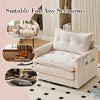 360° Swivel Barrel Chair, Chenille Upholstered Accent Lounge Chair with Thick Cushion and Armrests, Single Sofa for Bedroom or Living Room - Koiai - 3 of 4