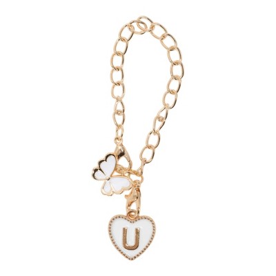 Unique Bargains Butterfly Heart Cup Chain Charm Water Cup Pendant 1 Pc
