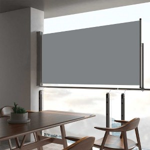 vidaXL Patio Retractable Side Awning 31.5"x118.1" Gray - 1 of 4