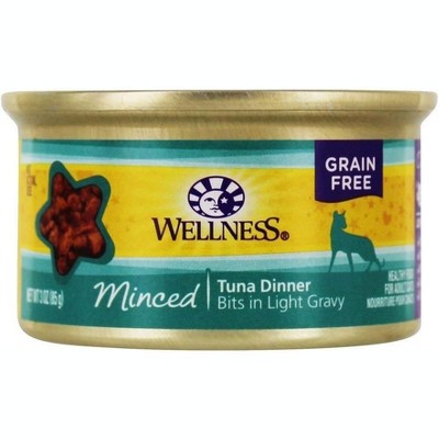 Wellness Minced Canned Cuts Tuna Adult Canned Cat Food – 3 oz Can