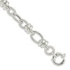 Black Bow Jewelry 13.5mm Sterling Silver Hollow Fancy Link Chain Bracelet, 8.5 Inch - 3 of 4