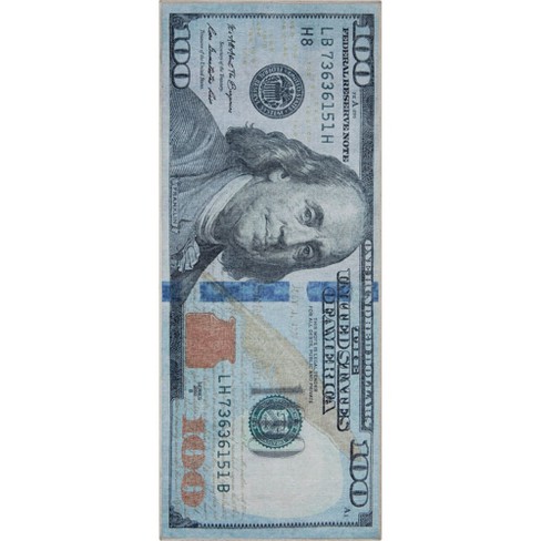 Beregn Fremsyn Databasen Well Woven Money Collection New Hund Dollar Bill 3'3" X 7'10" Runner Green  Blue Area Rug : Target