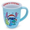 Silver Buffalo Disney Lilo & Stitch "Season's Greetings" Wide Rim Ceramic Mug | Holds 16 Ounces - 2 of 4