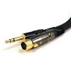 Monoprice XLR Female to 1/4in TRS Male Cable - 6 Feet | 16AWG, Gold Plated - Premier Series - 2 of 4
