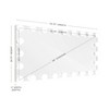 Impressions Vanity Hollywood Glow® Panorama Extra Wide Vanity Mirror - 2 of 2