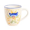 Laurie Gates Tierra Tile 4 Piece 17.4 Ounce Hand Painted Stoneware Mug Set - 2 of 4