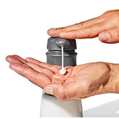 OXO 10oz Soap Dispenser Gray: Kitchen & Bathroom Hand Dish Soap Pump, Plastic, 6.63 Height, 2.88 Width