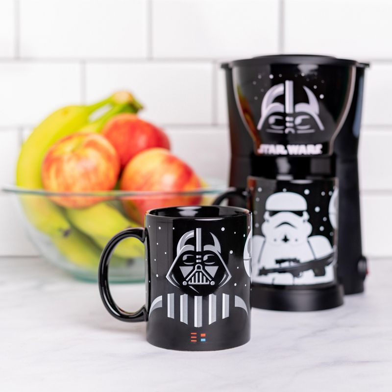 Uncanny Brands Darth Vader and Stormtrooper Single Cup Coffee Maker with Mug, 1 of 7