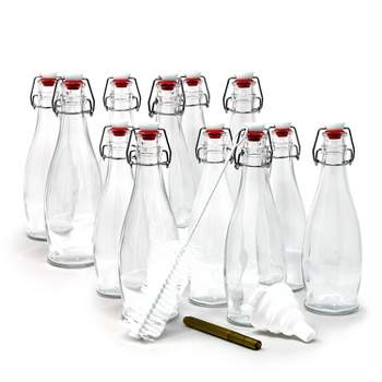 Nevlers Teardrop Airtight Swing Top Bottles - Glass 17oz (12pk)