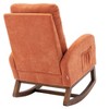 NicBex Rocking Chair Modern Glider Rocking Chair Armchair Comfy Chair with Side Pocket and Wood Legs for Living Room, Bedroom - 4 of 4