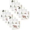 Hudson Baby 24Pc Cotton Muslin Washcloths, Forest Animals, One Size - 2 of 2