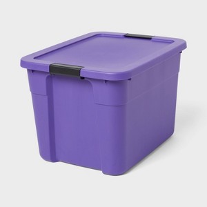 20gal Latching Storage Tote Purple - Brightroom™ - 1 of 3