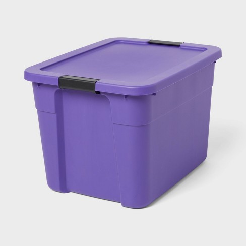 20gal Latching Storage Tote Purple - Brightroom™ - image 1 of 3