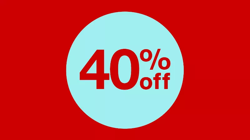 40% off