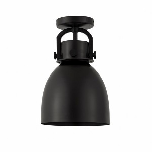Newton Bell - 1 Light Flush Mount In Industrial Style-12.5 Inches Tall and 8 Inches Wide - 1 of 1