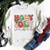 Simply Sage Market Women's Graphic Sweatshirt Holly Jolly Vibes Distressed - 3 of 4