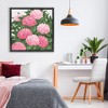 Stupell Industries Pink Hydrangea Impressions Floating Frame Canvas Art, Black, 25" x 25" - 3 of 4