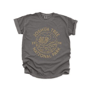 Simply Sage Market Women's Joshua Tree National Park Short Sleeve Garment Dyed Tee - 1 of 4
