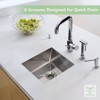 Kitchen Sink for Single Bowl,Undermount Kitchen Sink Stainless Steel Sink 16 Gauge Kitchen Sinks with Accessories, Easy Drain and Low Noise - 4 of 4