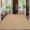 Modern Rainbow Easy Jute Area Rugs, Washable Natural Contemporary Indoor Outdoor Carpet for Living Room Farmhouse Patio Backyard RV - 4 of 4