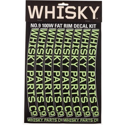 Whisky Parts Co. 100w Rim Decal Kit Lime Green