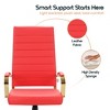 LeisureMod Benmar High-Back Leather Office Chair with Swivel, Tilt, Adjustable Height, Ergonomic Design for Home Office, Study, or Workspace - 3 of 4