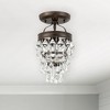Crystorama Lighting Calypso 1 - Light Semi-Flush Mount in  Vibrant Bronze - 2 of 4